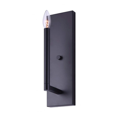 Kingston 1 Light Wall Sconce by Canarm - IWF1011A01BK