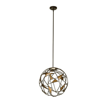 Neptune 10W LED Light Large Pendant by Kalco - 507350BZG