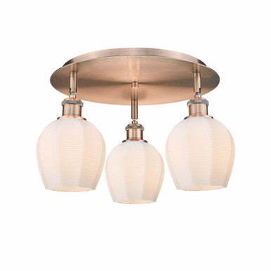 Norfolk 3 Light 17.5 Inch Wide Flush Mount by Innovations - 516-3C-G46-6