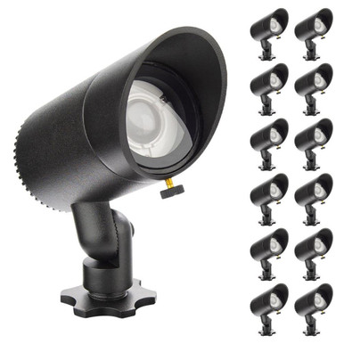 InterBeam 3W 1 LED Accent Light (Pack Of 12) 4.13 Inch Tall by WAC Limited - INTERBEAM-12