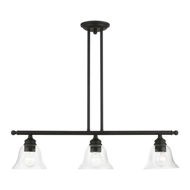 Moreland 3 Light Classic Linear Chandelier by Livex - 46487