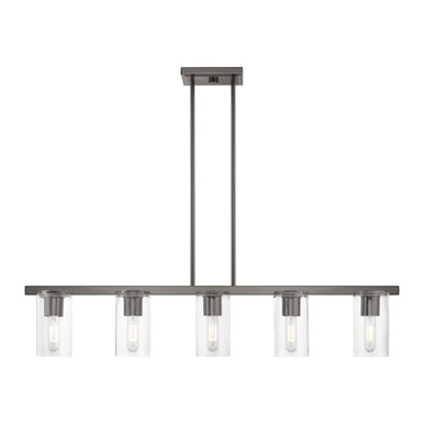 Clarion 5 Light Transitional Linear Chandelier by Livex - 49275