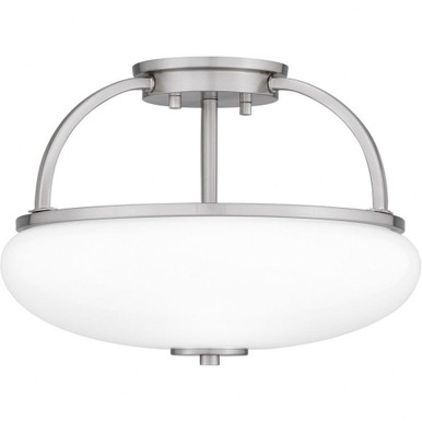 Easton 3 Light 13.25 Inch Wide Semi Flush Mount by Quoizel - QSF5364