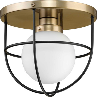 Elijen 1 Light Flush Mount 8.63 Inch Tall and 10.13 Inch Wide by Progress - A350009-177