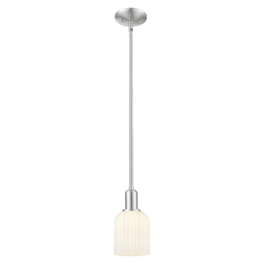 Bridal Veil 1 Light Stem Mini Pendant 9.63 Inch Tall by Innovations - 716-1S-G559-5