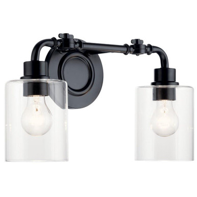 Gunnison Two Light Vanity Light by Kichler - 45665BK