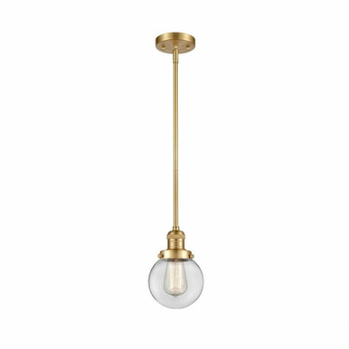 Beacon 1 Light Mini Pendant 9.5 Inch Tall by Innovations - 201S-G20-6