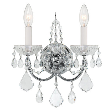 Imperial 2 Light Candle Style Wall Sconce by Crystorama - 3222