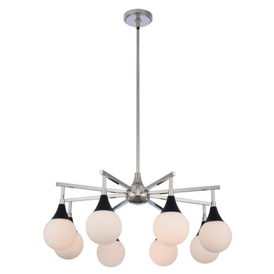 Bogart 8 Light Large Chandelier by Kalco - 508570BPN
