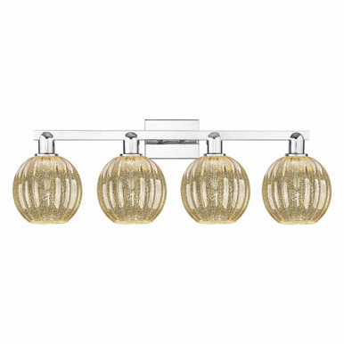 Preston 4 Light Bath Vanity 11.75 Inch Tall and 36 Inch Wide by Innovations - 716-4W-G458-7
