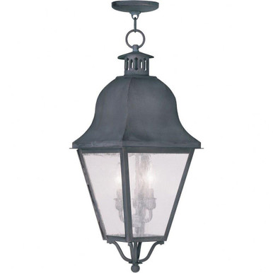 Amwell 3 Light Small Outdoor Pendant by Livex - 2557
