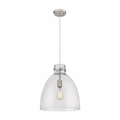 Newton Bell 1 Light Industrial Medium Pendant by Innovations - 410-1PM-G412-14
