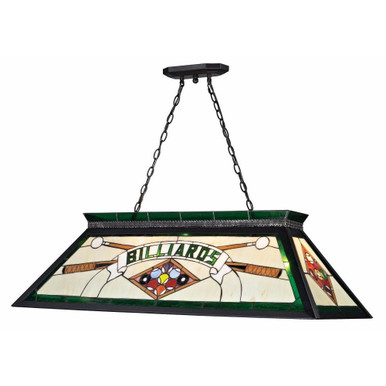 Tiffany 4 Light Island/Billiard 18.5 Inch Wide by 13 Inch High by Z-Lite - KD25GREEN