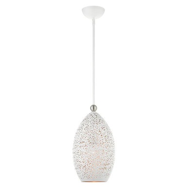 Charlton 1 Light Small Pendant 26.5 Inch Tall by Livex - 49182