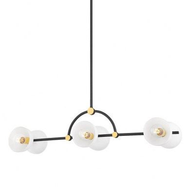 Belle 6 Light Medium Island Pendant by Mitzi - H724906-AGB/TBK