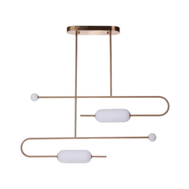 Tuli 31.52W 4 LED Light Small Linear Island Pendant by Craftmade - 53874