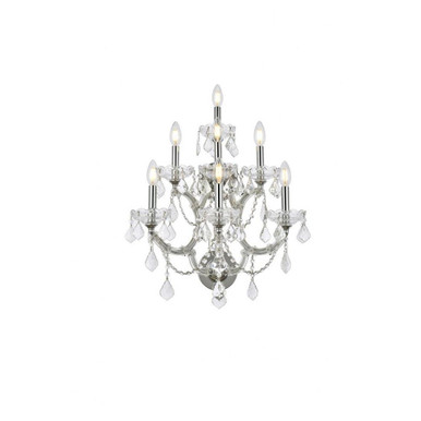 Maria Theresa 7 Light Wall Sconce 27 Inch Tall by Elegant - 2800W7