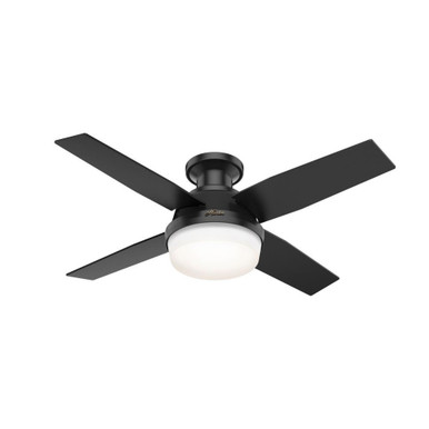 Dempsey 44 Inches Low Profile Ceiling Fan with LED Light Kit by Hunter Fans - 1000949