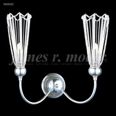 Medallion 2 Light Wall Sconce 15 Inch Wide by James Moder - 9603MD