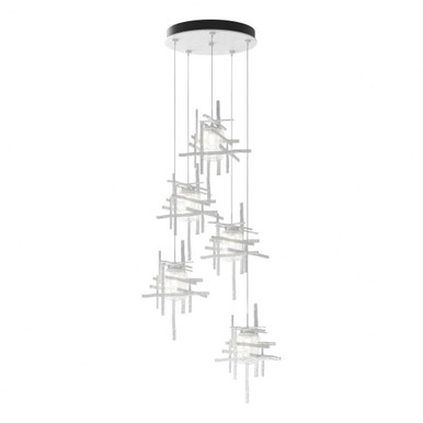 Tura 5 Light Clear Glass Large Pendant by Hubbardton Forge - 131126H