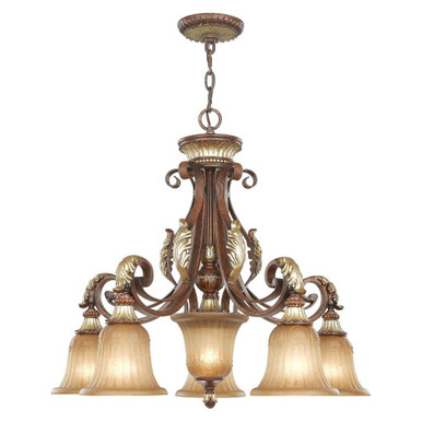 Villa Verona 5 Light Large Chandelier by Livex - 8575-63