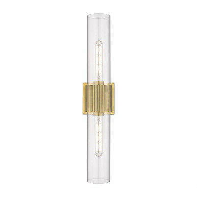 Bolivar 2 Light Vanity Light 28 Inch Tall by Innovations - 428-2WL-G428-12