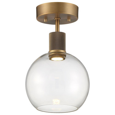 Port Nine 1 Light 7.5 Inch Wide Semi Flush Mount by Access - 63148LEDD-ABB