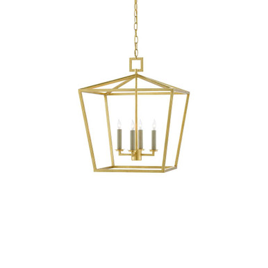 Denison 4 Light Large Pendant 22 Inch Tall by Currey Company - 9000-MDEN