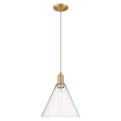 Berkshire Glass 1 Light Cord Hung Mini Pendant 13.83 Inch by Innovations - 716-1P-GBC-12