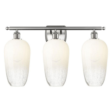 Brookhaven Flute 3 Light Bath Vanity 16 Inch X 27 Inch by Innovations - 516-3W-G484-7