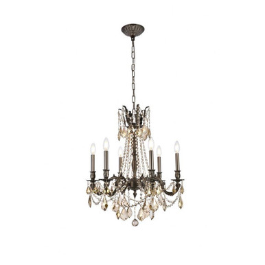 Rosalia 6 Light Medium Chandelier by Elegant - 9206D23