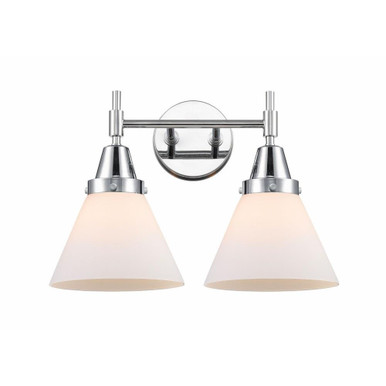 Cone 2 Light Matte White Vanity Light by Innovations - 447-2W-G4