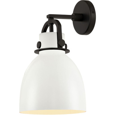Newton Bell 1 Light Metal Wall Sconce 14.25 Inch and 8 Inch by Innovations - 410-1W-M412-8