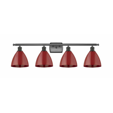 Plymouth Dome 4 Light Vanity Light 37.5 Inch Wide by Innovations - 516-4W-PLYM-75