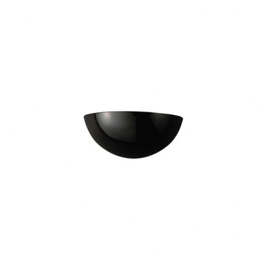 Ambiance 1 Light Small Quarter Sphere Wall Sconce by Justice Design - CER-1300