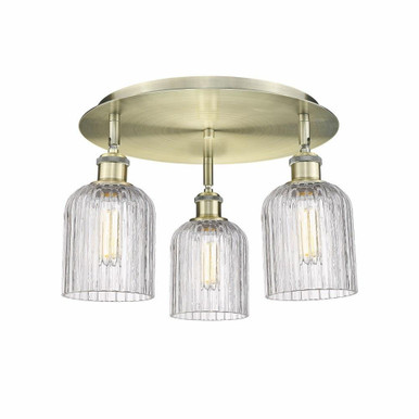 Bridal Veil 3 Light 16.75 Inch Wide Flush Mount by Innovations - 516-3C-G559-5CL