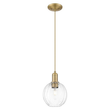 Preston 1 Light Cord Hung Mini Pendant 10.75 Inch Tall by Innovations - 716-1P-G458-7