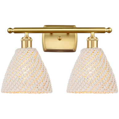 Bristol Natural 2 Light Bath Vanity 10.5 Inch X 17.5 Inch by Innovations - 516-2W-NBD-75