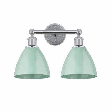 Plymoth Dome 2 Light Vanity Light by Innovations - 616-2W-MBD-75