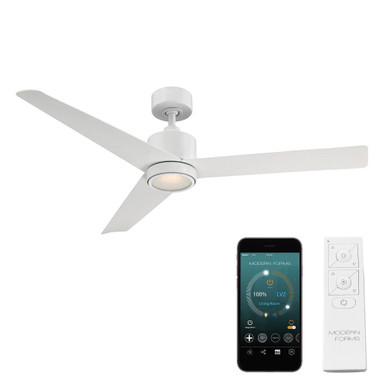 Lotus 54 Inch 3 Blade Ceiling Fan with Light Kit by Modern Forms - FR-W1809-54L
