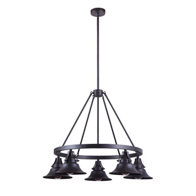 Union 5 Light Outdoor Chandelier 27.25 Inch and 35 Inch Wide by Craftmade - 54025