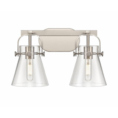 Pilaster II Cone 2 Light Bath Vanity 17 Inch Wide by Innovations - 423-2W-G411-6