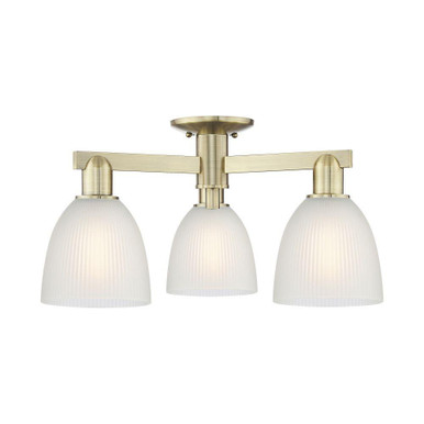Castile 3 Light Semi Flush Mount 10.88 Inch X 23.5 Inch by Innovations - 716-3F-G38