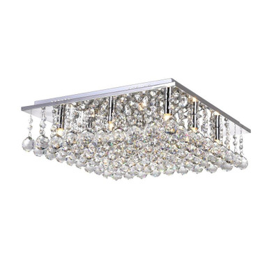 Sparkle 9 Light 20 Inch Wide Flush Mount by CWI - 5052C20C-S