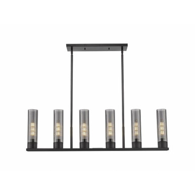 Empire 6 Light Stem Hung Oversized Linear Pendant by Innovations - 429-6I-G429-11