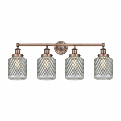 Stanton 4 Light Vanity Light 33 Inch Wide by Innovations - 616-4W-ST