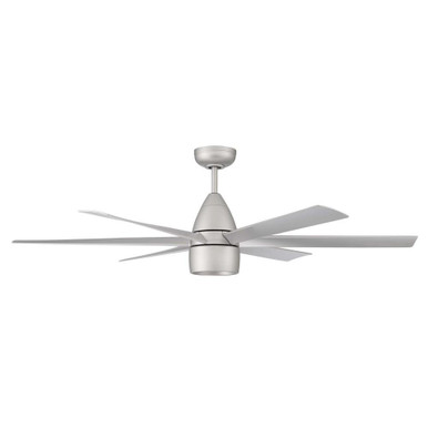 Quirk 54 Inch 6 Blade Ceiling Fan with Light Kit by Craftmade - QRK54TI6