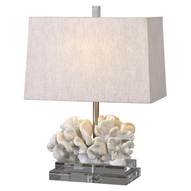 Coral 1 Light Table Lamp 16 inches wide by 10 inches deep by Uttermost - 27176-1