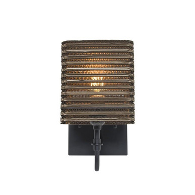 Kirk 6 5W 1 LED Vanity Light by Besa - 1WG-KIRK6-LED-BK