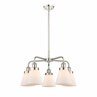 Cone 5 Light Medium Chandelier by Innovations 916-5CR-G6 - 916-5CR-G6